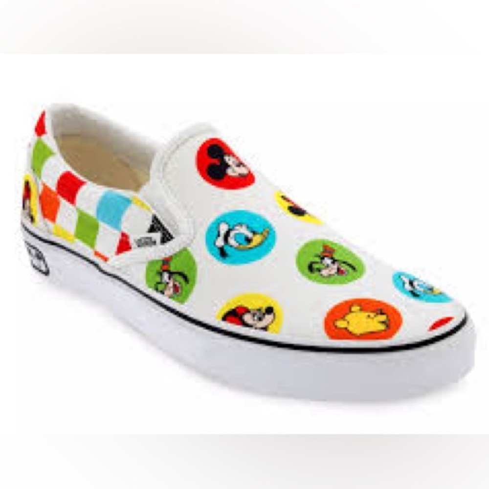 2022 VANS x Disney Colorpop 50th Anniversary Slip-On Shoes Men 12